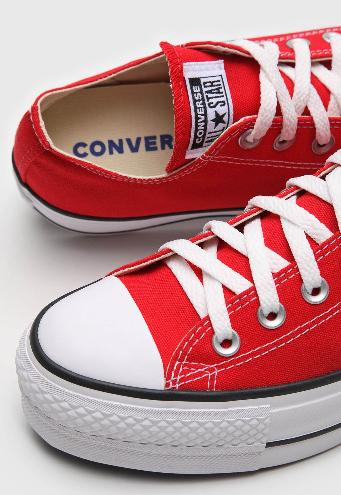 Chucks - All Star Plataforma Lona Roja