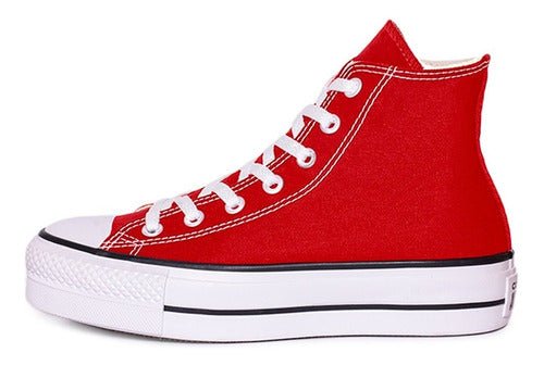 Chucks - All Star Plataforma Lona Roja